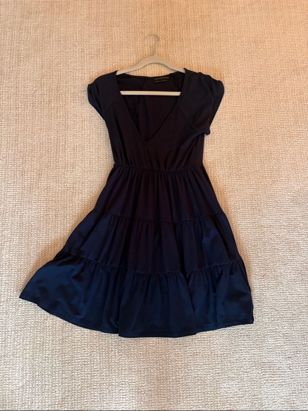 Women's Navy Urban Outfitters Tiered V-Neck Dress